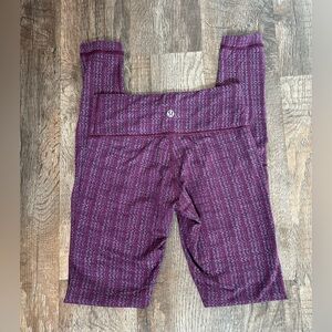 Lululemon Wunder Under Ziggy Wee September Plum Full Length Legging